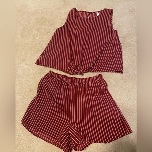 2 piece shorts set